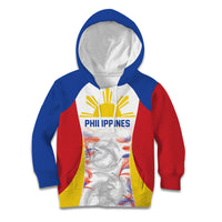Philippines Flag Day Kid Hoodie Filipino Feather Pattern LT9 Hoodie White - Polynesian Pride