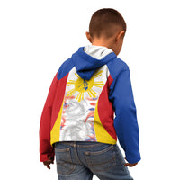 Philippines Flag Day Kid Hoodie Filipino Feather Pattern LT9 - Polynesian Pride