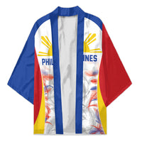 Philippines Flag Day Kimono Filipino Feather Pattern LT9 Unisex White - Polynesian Pride