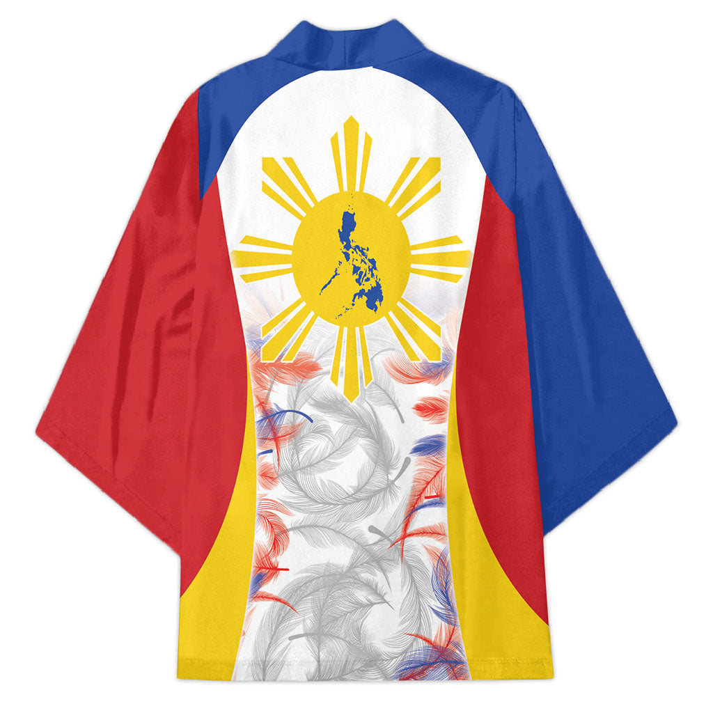 Philippines Flag Day Kimono Filipino Feather Pattern LT9 - Polynesian Pride