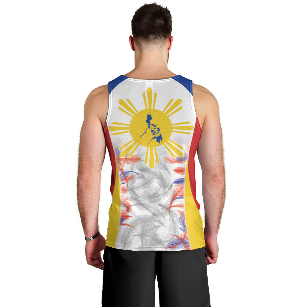 Philippines Flag Day Men Tank Top Filipino Feather Pattern LT9 - Polynesian Pride