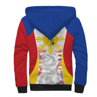 Philippines Flag Day Sherpa Hoodie Filipino Feather Pattern LT9 - Polynesian Pride