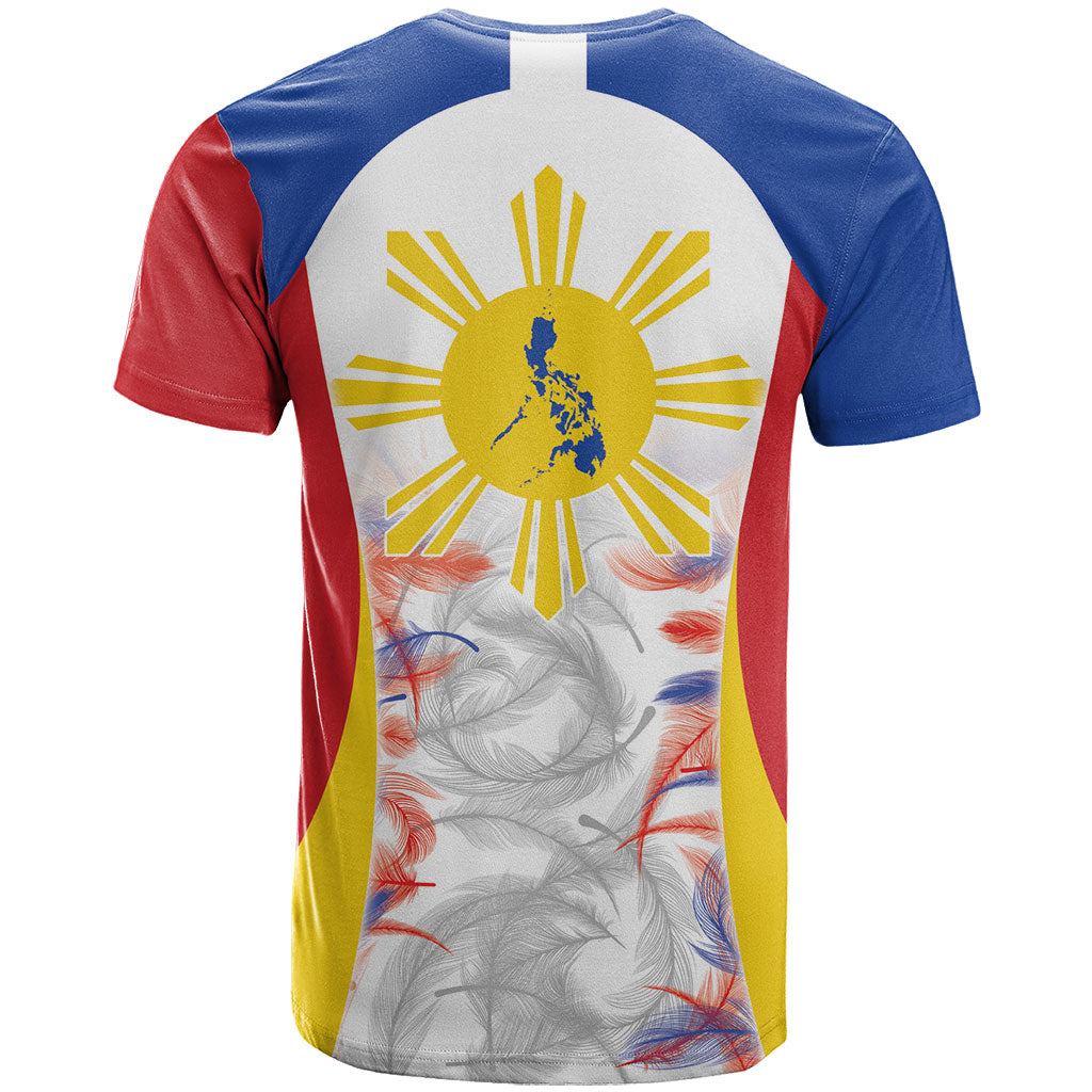 Philippines Flag Day T Shirt Filipino Feather Pattern LT9 - Polynesian Pride