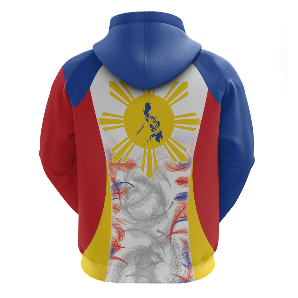 Philippines Flag Day Zip Hoodie Filipino Feather Pattern LT9 - Polynesian Pride