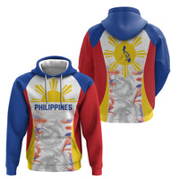 Philippines Flag Day Zip Hoodie Filipino Feather Pattern LT9 - Polynesian Pride