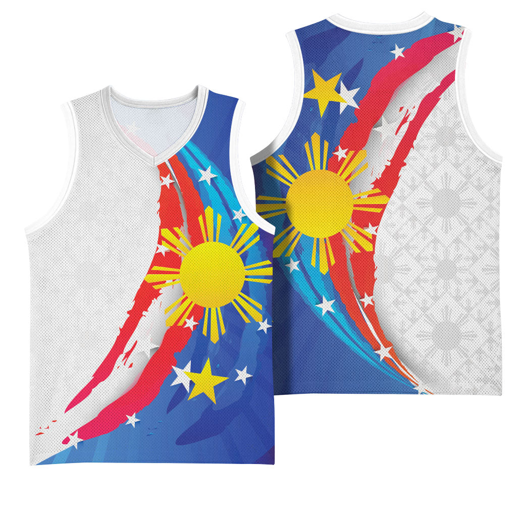 Philippines Flag Day Basketball Jersey Filipino Pride Shines Bright On Flag Day LT9 - Polynesian Pride