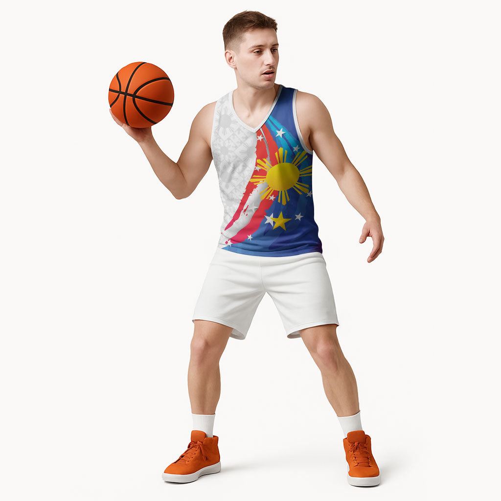 Philippines Flag Day Basketball Jersey Filipino Pride Shines Bright On Flag Day LT9 - Polynesian Pride