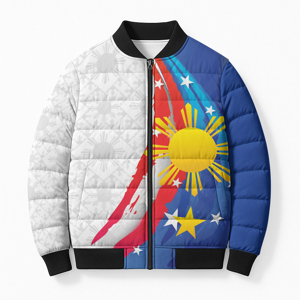 Philippines Flag Day Bomber Puffer Jacket Filipino Pride Shines Bright On Flag Day