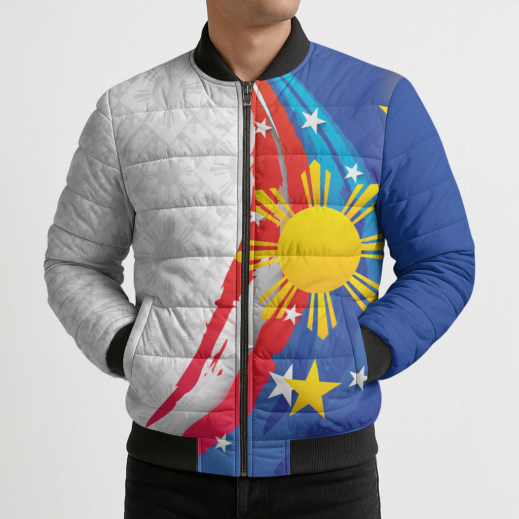 Philippines Flag Day Bomber Puffer Jacket Filipino Pride Shines Bright On Flag Day LT9 - Polynesian Pride