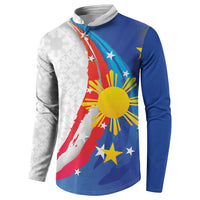 Philippines Flag Day Button Sweatshirt Filipino Pride Shines Bright On Flag Day LT9 - Polynesian Pride