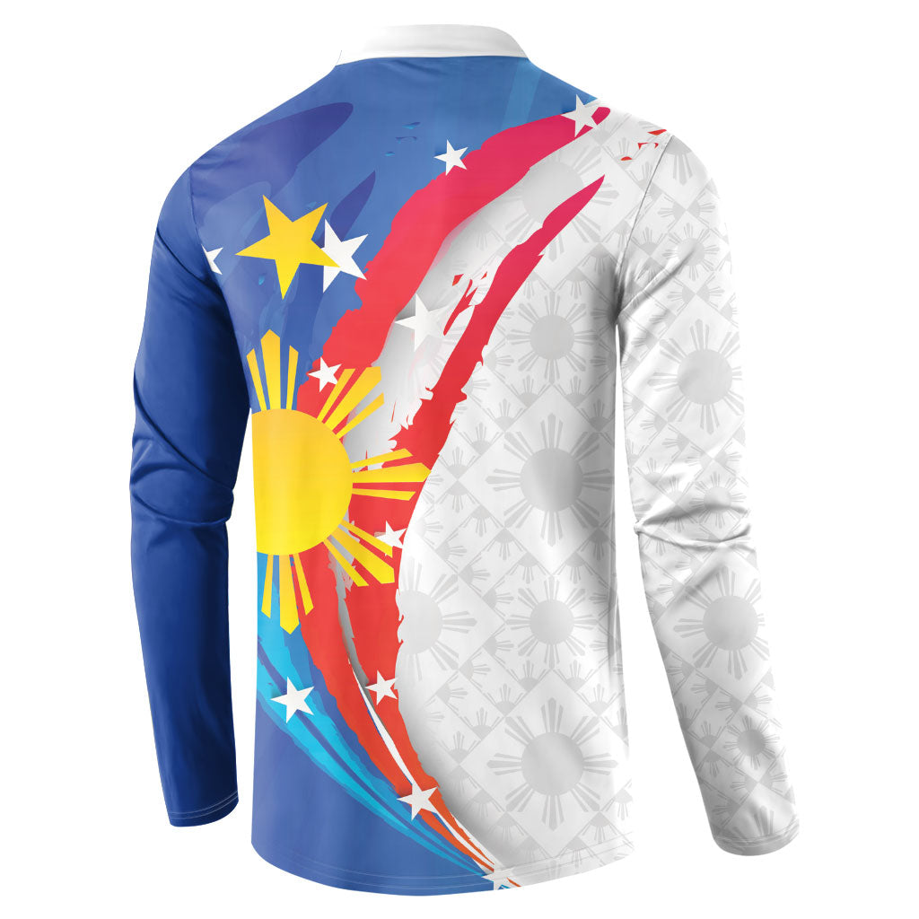 Philippines Flag Day Button Sweatshirt Filipino Pride Shines Bright On Flag Day LT9 - Polynesian Pride