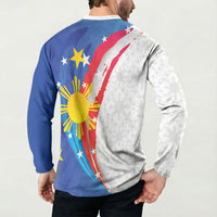 Philippines Flag Day Button Sweatshirt Filipino Pride Shines Bright On Flag Day LT9 - Polynesian Pride
