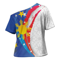 Philippines Flag Day Cross Shoulder Shirt Filipino Pride Shines Bright On Flag Day LT9 - Polynesian Pride