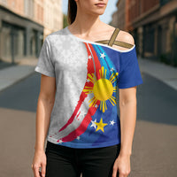 Philippines Flag Day Cross Shoulder Shirt Filipino Pride Shines Bright On Flag Day LT9 - Polynesian Pride