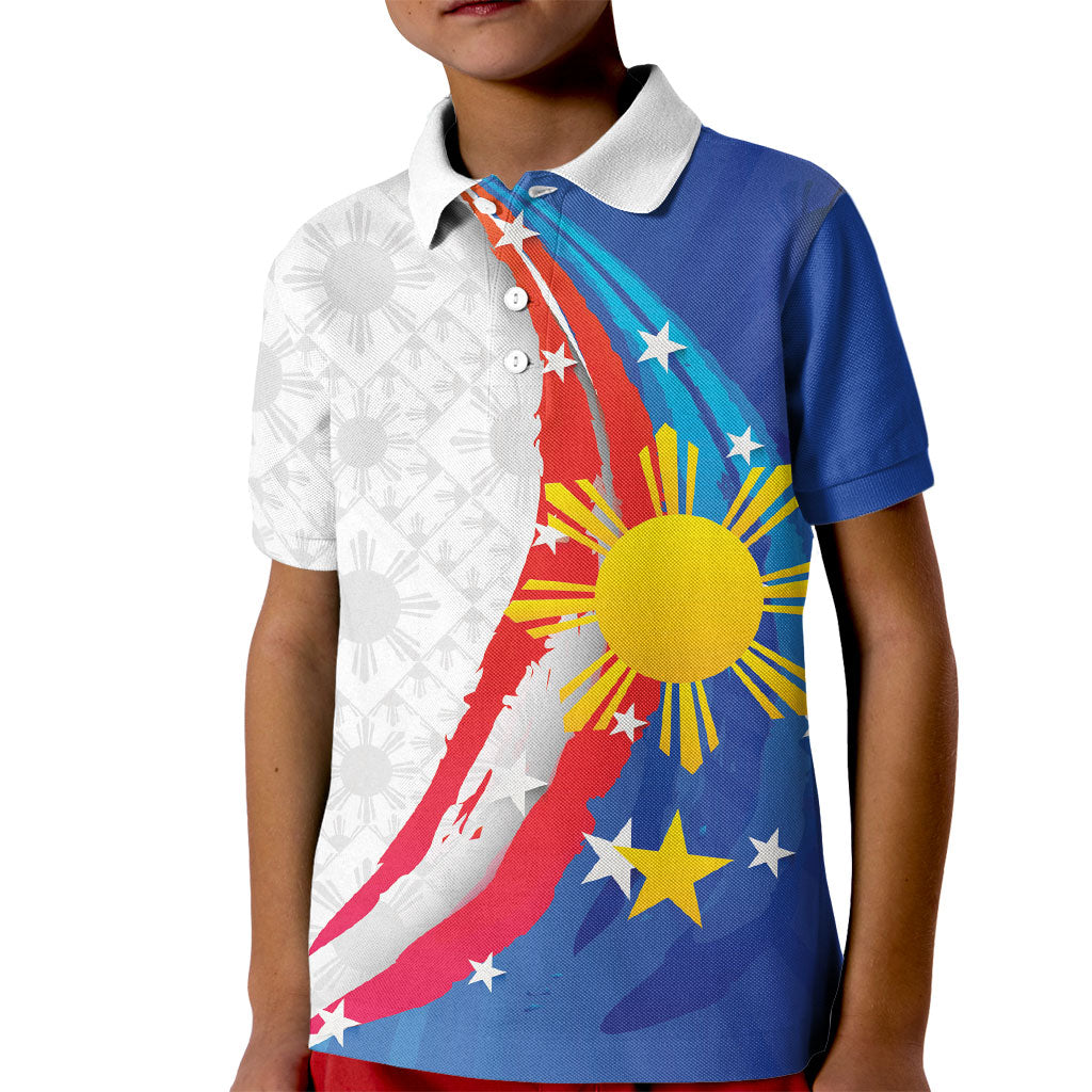 Philippines Flag Day Kid Polo Shirt Filipino Pride Shines Bright On Flag Day LT9 Kid White - Polynesian Pride