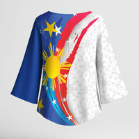 Philippines Flag Day Kimono Sleeve Blouse Filipino Pride Shines Bright On Flag Day