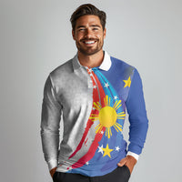 Philippines Flag Day Long Sleeve Polo Shirt Filipino Pride Shines Bright On Flag Day LT9 - Polynesian Pride
