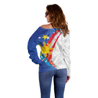 Philippines Flag Day Off Shoulder Sweater Filipino Pride Shines Bright On Flag Day LT9 - Polynesian Pride