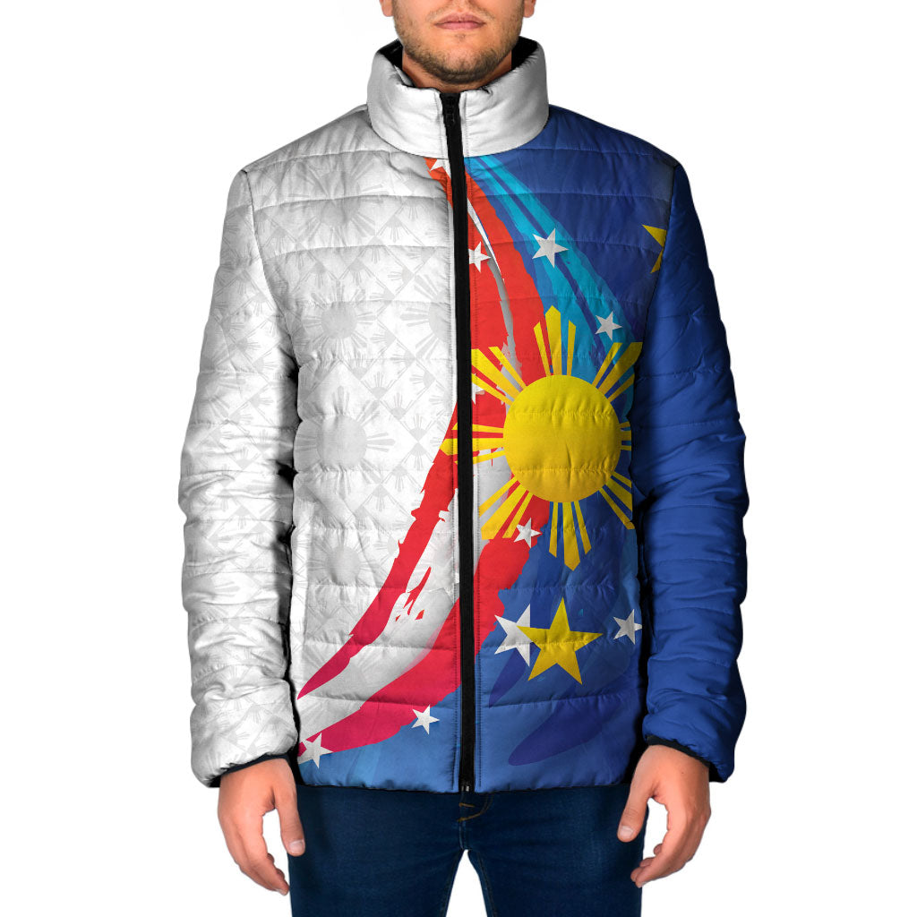 Philippines Flag Day Padded Jacket Filipino Pride Shines Bright On Flag Day LT9 Men White - Polynesian Pride