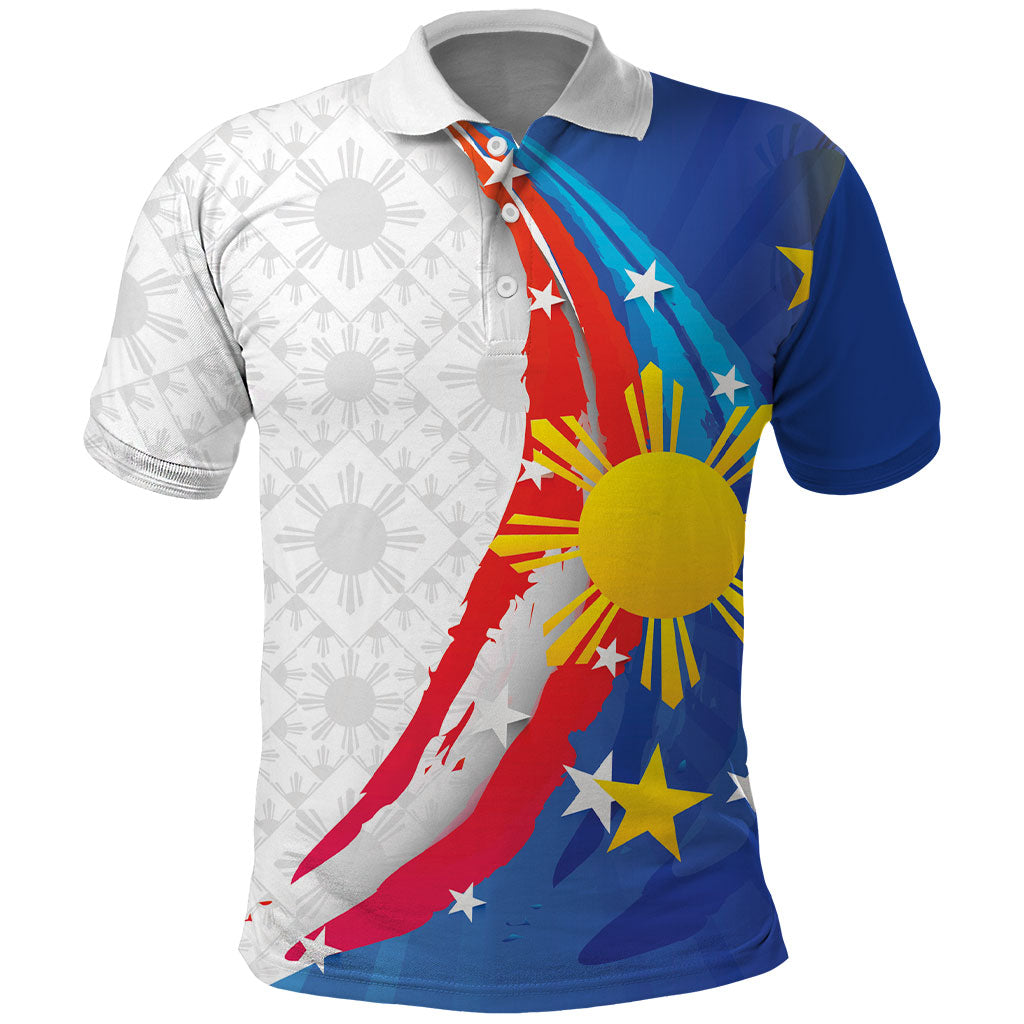 Philippines Flag Day Polo Shirt Filipino Pride Shines Bright On Flag Day LT9 White - Polynesian Pride