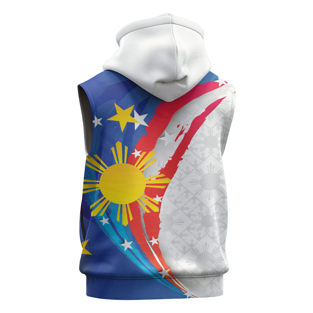 Philippines Flag Day Sleeveless Hoodie Filipino Pride Shines Bright On Flag Day LT9 - Polynesian Pride