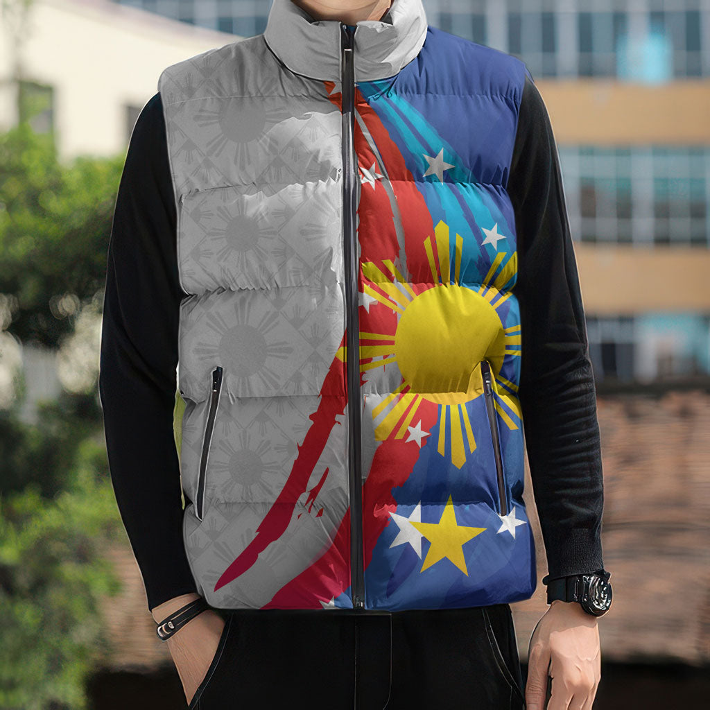 Philippines Flag Day Sleeveless Puffer Jacket Filipino Pride Shines Bright On Flag Day LT9 - Polynesian Pride