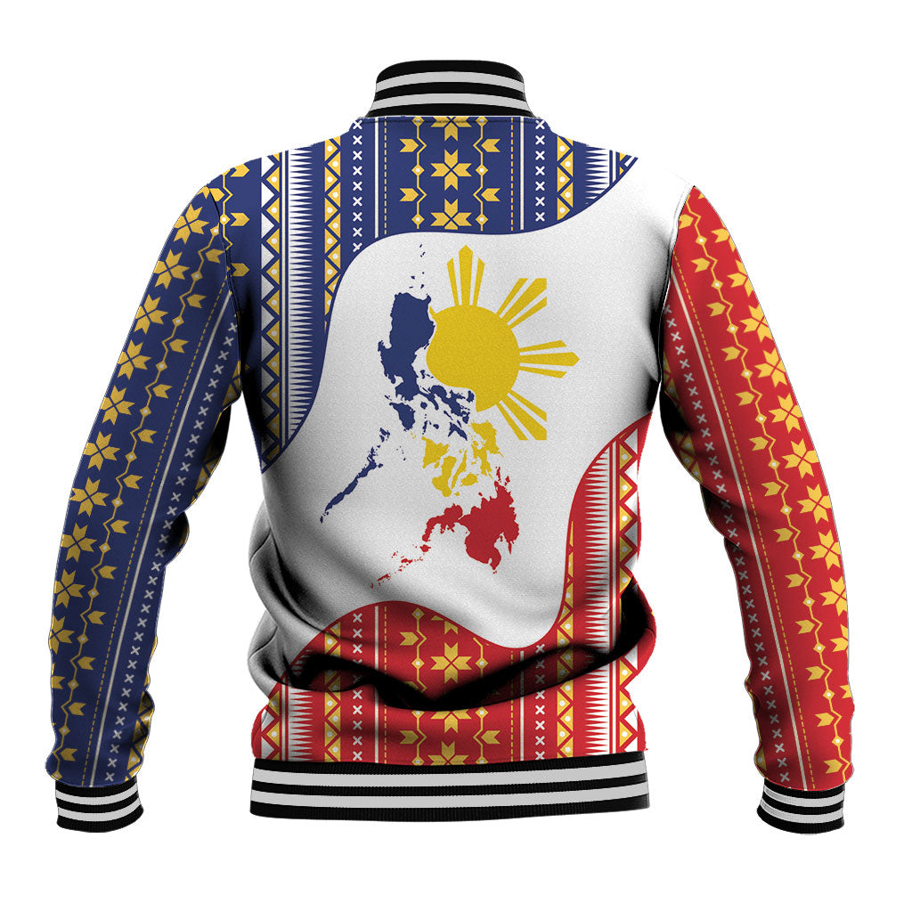 Philippines Flag Day Baseball Jacket Filipino Traditional Igorot Tribal Pattern LT9 - Polynesian Pride