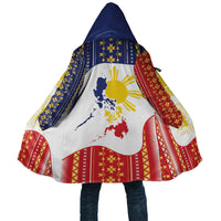 Philippines Flag Day Cloak Filipino Traditional Igorot Tribal Pattern LT9 Unisex White - Polynesian Pride