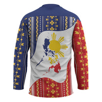 Philippines Flag Day Hockey Jersey Filipino Traditional Igorot Tribal Pattern LT9 - Polynesian Pride