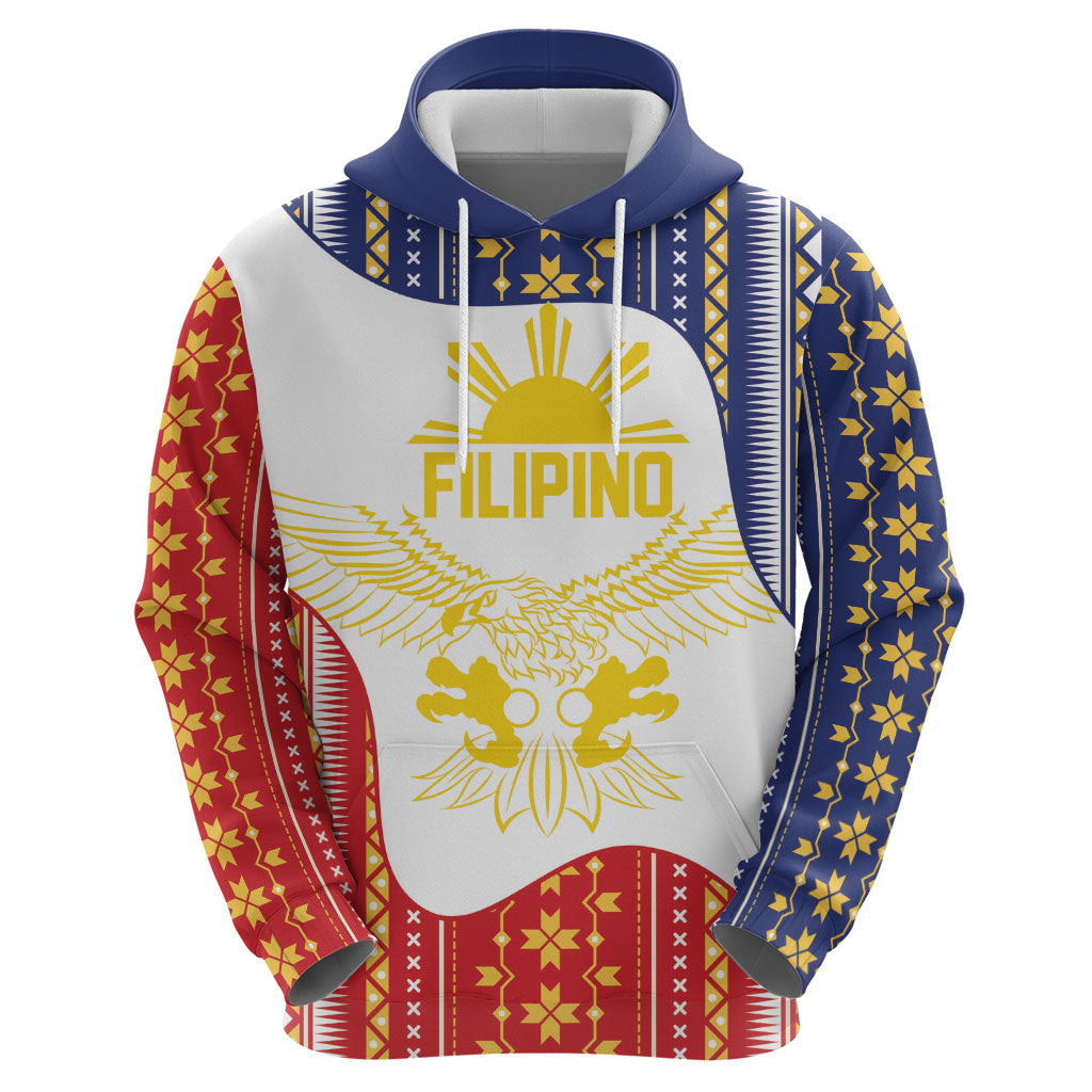 Philippines Flag Day Hoodie Filipino Traditional Igorot Tribal Pattern LT9 - Polynesian Pride