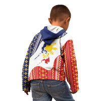 Philippines Flag Day Kid Hoodie Filipino Traditional Igorot Tribal Pattern LT9 - Polynesian Pride