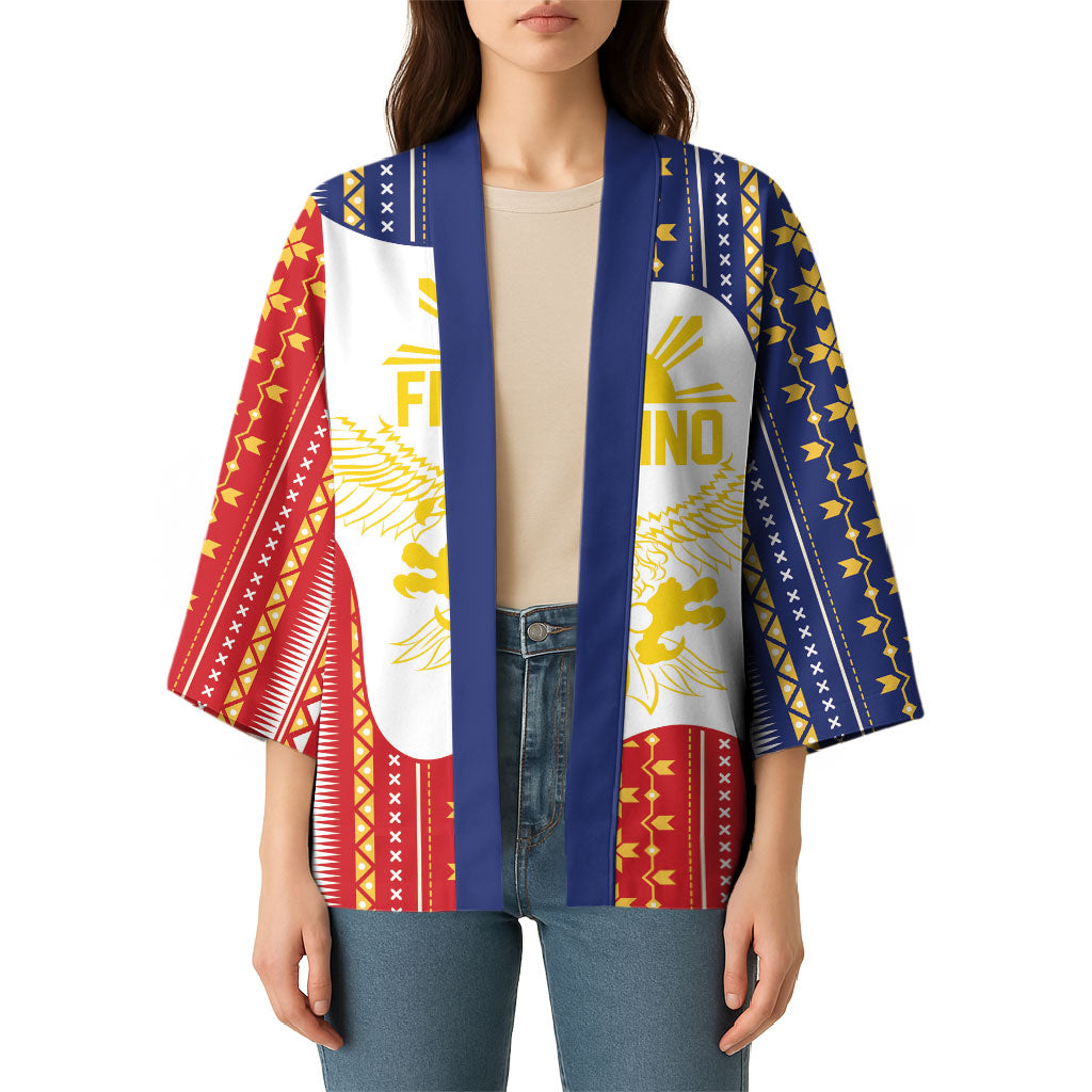 Philippines Flag Day Kimono Filipino Traditional Igorot Tribal Pattern LT9 - Polynesian Pride