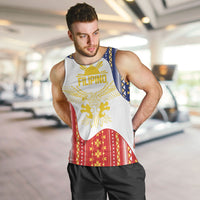 Philippines Flag Day Men Tank Top Filipino Traditional Igorot Tribal Pattern