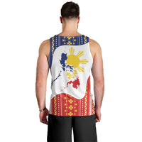Philippines Flag Day Men Tank Top Filipino Traditional Igorot Tribal Pattern