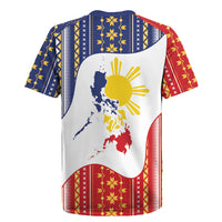 Philippines Flag Day Rugby Jersey Filipino Traditional Igorot Tribal Pattern LT9 - Polynesian Pride