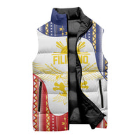 Philippines Flag Day Sleeveless Puffer Jacket Filipino Traditional Igorot Tribal Pattern LT9 - Polynesian Pride