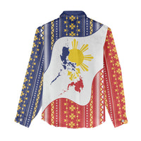 Philippines Flag Day Women Casual Shirt Filipino Traditional Igorot Tribal Pattern
