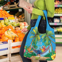 5 Oclock Somewhere Grocery Bag Hawaii Parrots Cocktail Summer Beach Vibe LT9 - Polynesian Pride