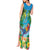 5 Oclock Somewhere Tank Maxi Dress Hawaii Parrots Cocktail Summer Beach Vibe - Polynesian Pride