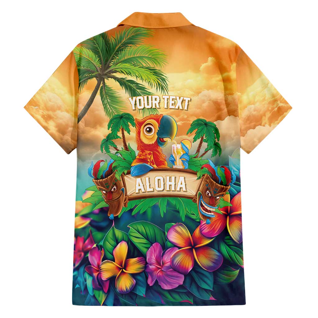 5 Oclock Somewhere Personalized Family Matching Long Sleeve Bodycon Dress and Hawaiian Shirt Hawaii Parrots Plumeria Summer Vibe - Polynesian Pride