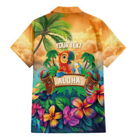 5 Oclock Somewhere Personalized Family Matching Mermaid Dress and Hawaiian Shirt Hawaii Parrots Plumeria Summer Vibe - Polynesian Pride