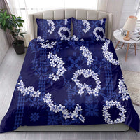 Mokihana Maile and Ilima Leis Bedding Set Uliuli Hawaiian Tapa Quilt Pattern - Polynesian Pride