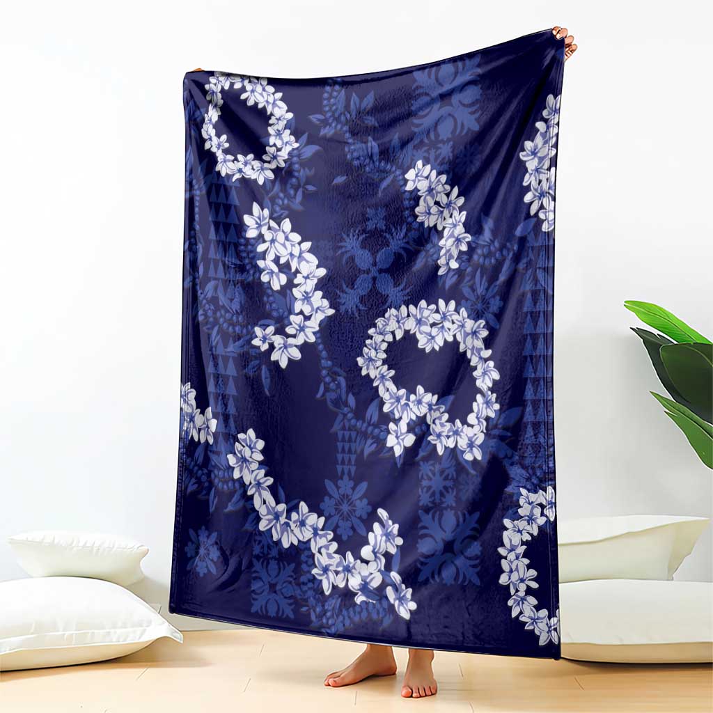 Mokihana Maile and Ilima Leis Blanket Uliuli Hawaiian Tapa Quilt Pattern - Polynesian Pride