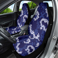 Mokihana Maile and Ilima Leis Car Seat Cover Uliuli Hawaiian Tapa Quilt Pattern - Polynesian Pride