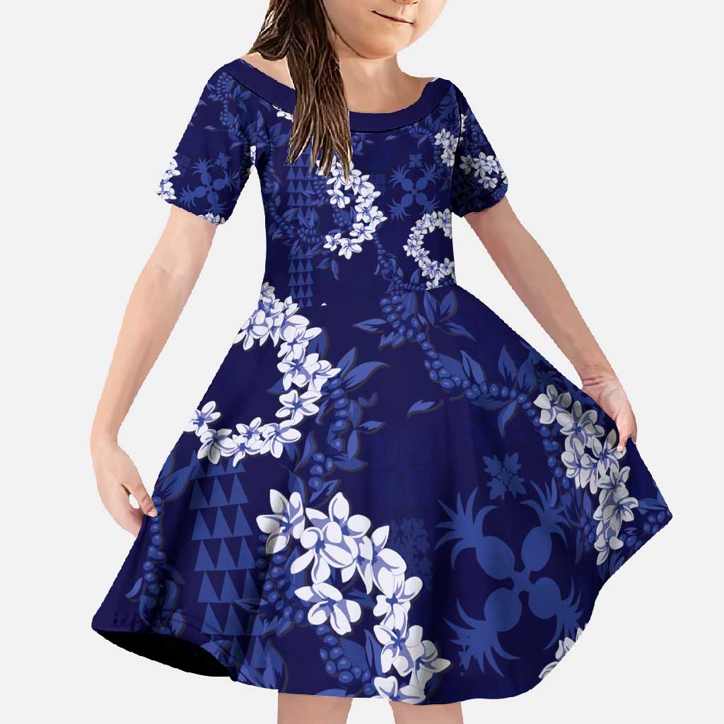 Mokihana Maile and Ilima Leis Family Matching Tank Maxi Dress and Hawaiian Shirt Uliuli Hawaiian Tapa Quilt Pattern - Polynesian Pride