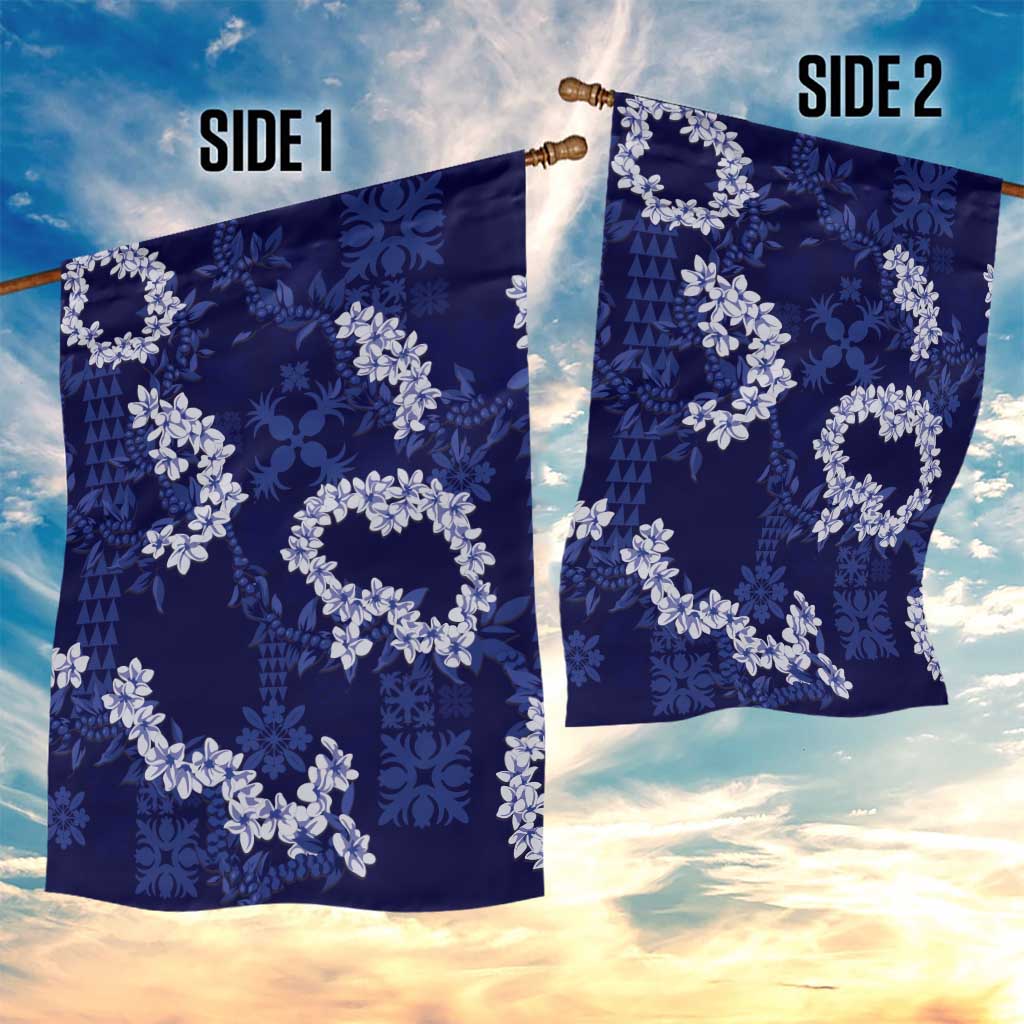 Mokihana Maile and Ilima Leis Garden Flag Uliuli Hawaiian Tapa Quilt Pattern - Polynesian Pride