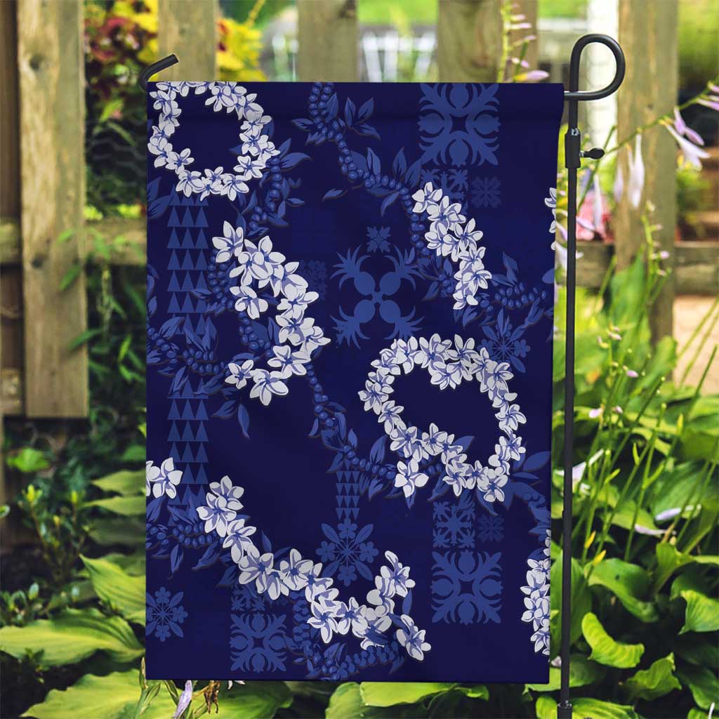 Mokihana Maile and Ilima Leis Garden Flag Uliuli Hawaiian Tapa Quilt Pattern - Polynesian Pride