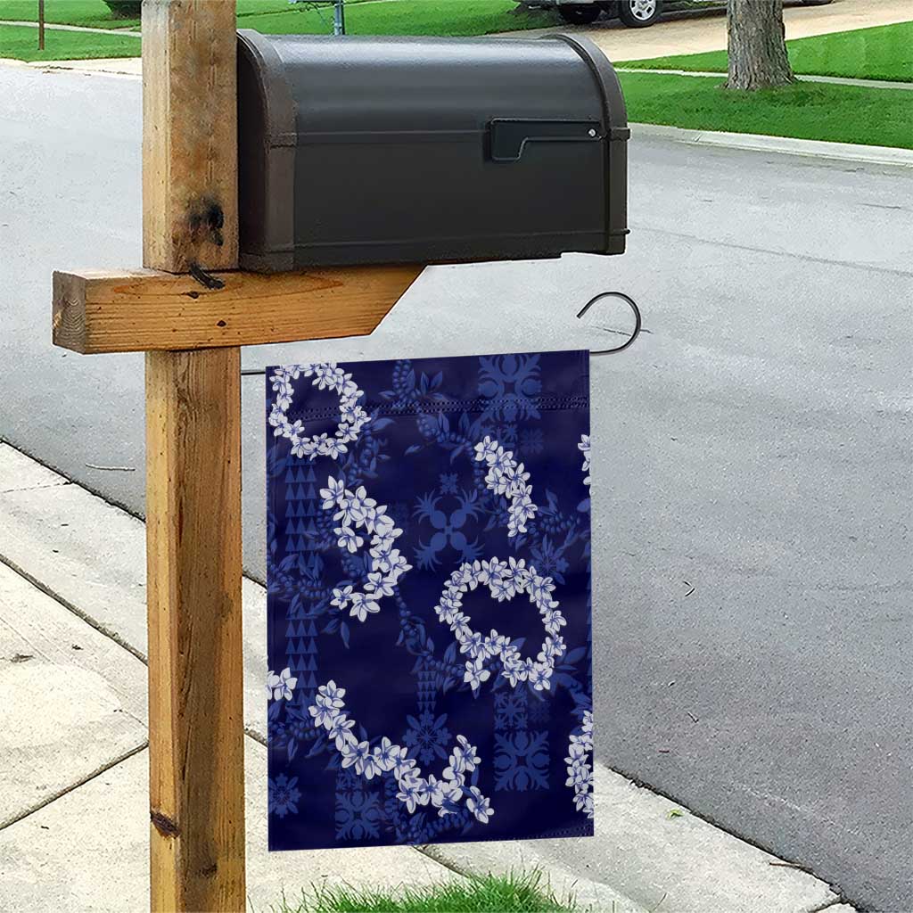 Mokihana Maile and Ilima Leis Garden Flag Uliuli Hawaiian Tapa Quilt Pattern - Polynesian Pride