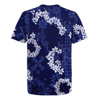 Mokihana Maile and Ilima Leis Rugby Jersey Uliuli Hawaiian Tapa Quilt Pattern - Polynesian Pride