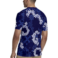 Mokihana Maile and Ilima Leis Rugby Jersey Uliuli Hawaiian Tapa Quilt Pattern - Polynesian Pride